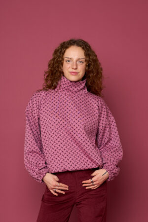 Pullover FLORA, beere, one size