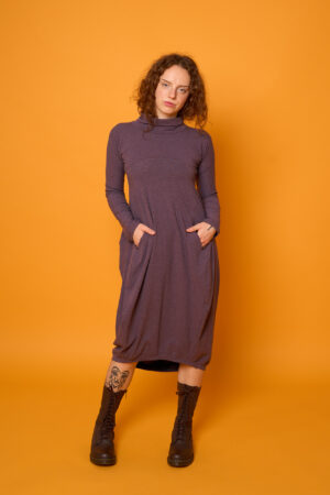 Kleid Thekla, lila meliert