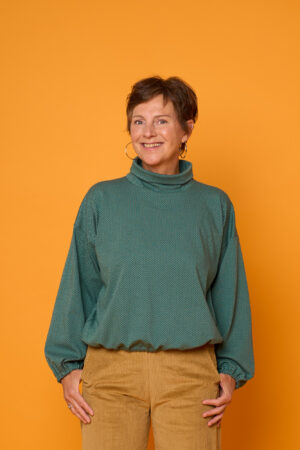 Pullover FLORA, flaschengrün, one size